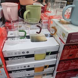 6 Glass Mugs190ML Microwave & Dishwasher Safe