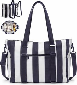 BAGSMART Large Beach Bag for Women, Oversize Tote Bag for Travel/Swim Pool/Summer