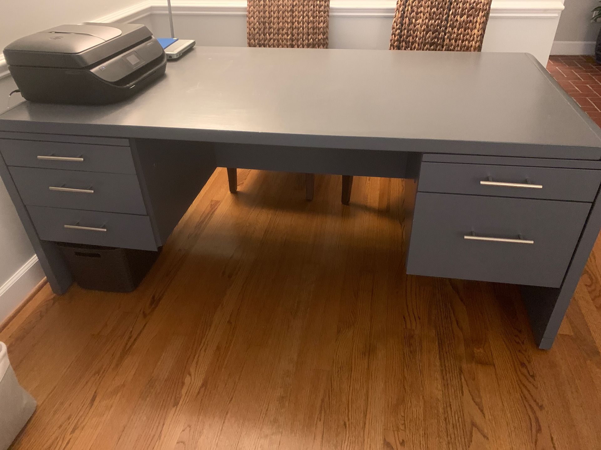Solid wood desk