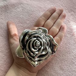 925 Silver Rose Pendant 