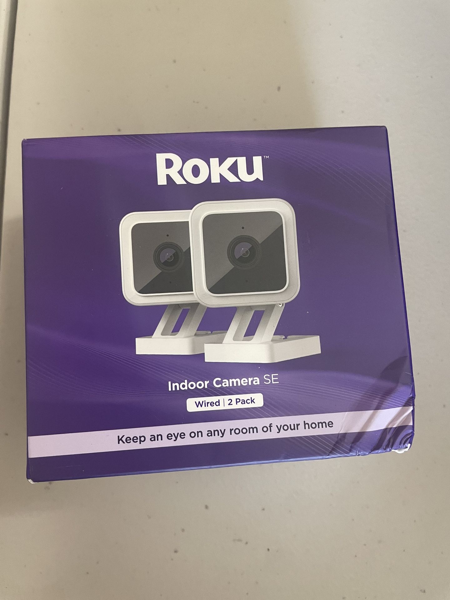 Roku Indoor Camera for Home Security, 2-Pack - Wired 