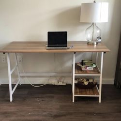 Desk with shelves