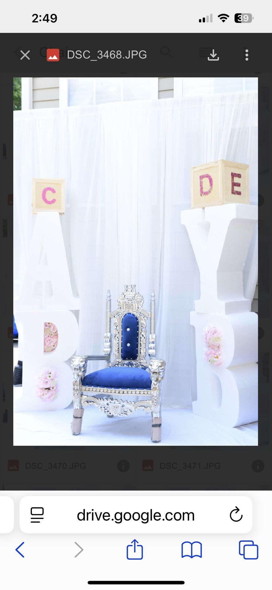 Kids Throne chairs