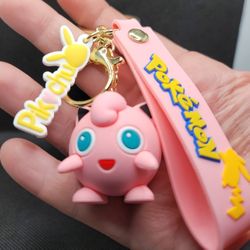 Pokemon 3D Figure Keychain- Jigglypuff