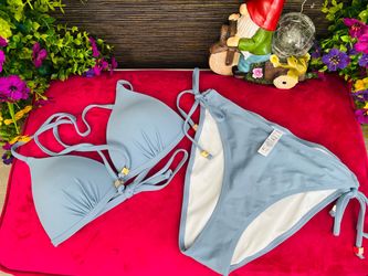 Light Blue Two-Piece Bikini Set