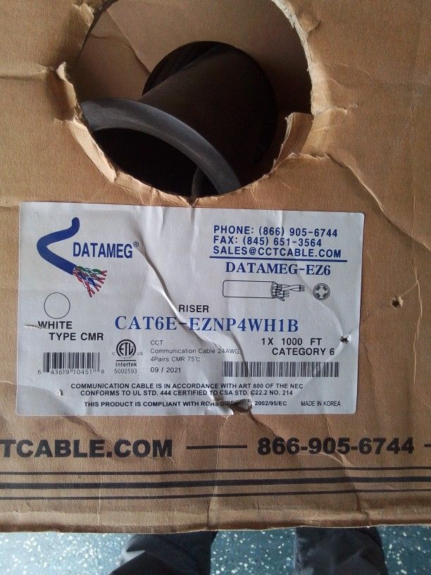 CAT 6E Cable Approx 500 Ft