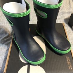 BOGS Unisex-Child Kids Waterproof Rubber Rain Boot Size 13