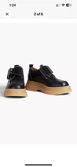 GANNI Leather Creeper Shoes Men’s US8 UK7 EU41