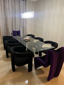 Luxury Dining Table Set Message For Full price and Details