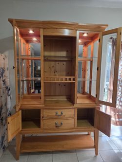 Free Wood Hutch Organizer 70lbs