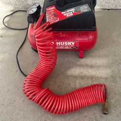 Husky Quiet Air Compressor 2 Gallon READ