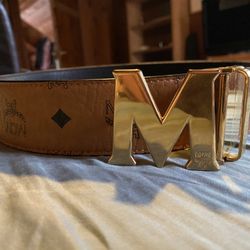 MCM Cognac Belt