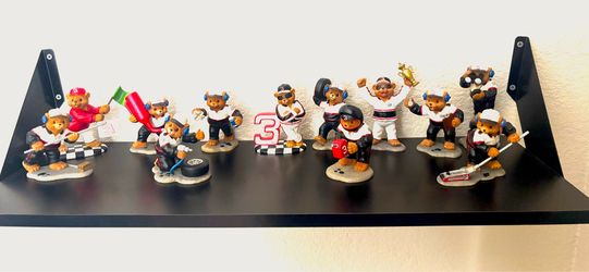 Dale Earnhardt #3 Good Ole Bears Figurines, 12 piece collection with COA's