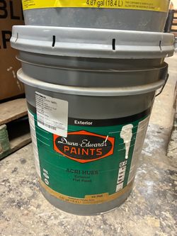 5 Gallon Dunn-Edwards WHITE Exterior Flat Paint