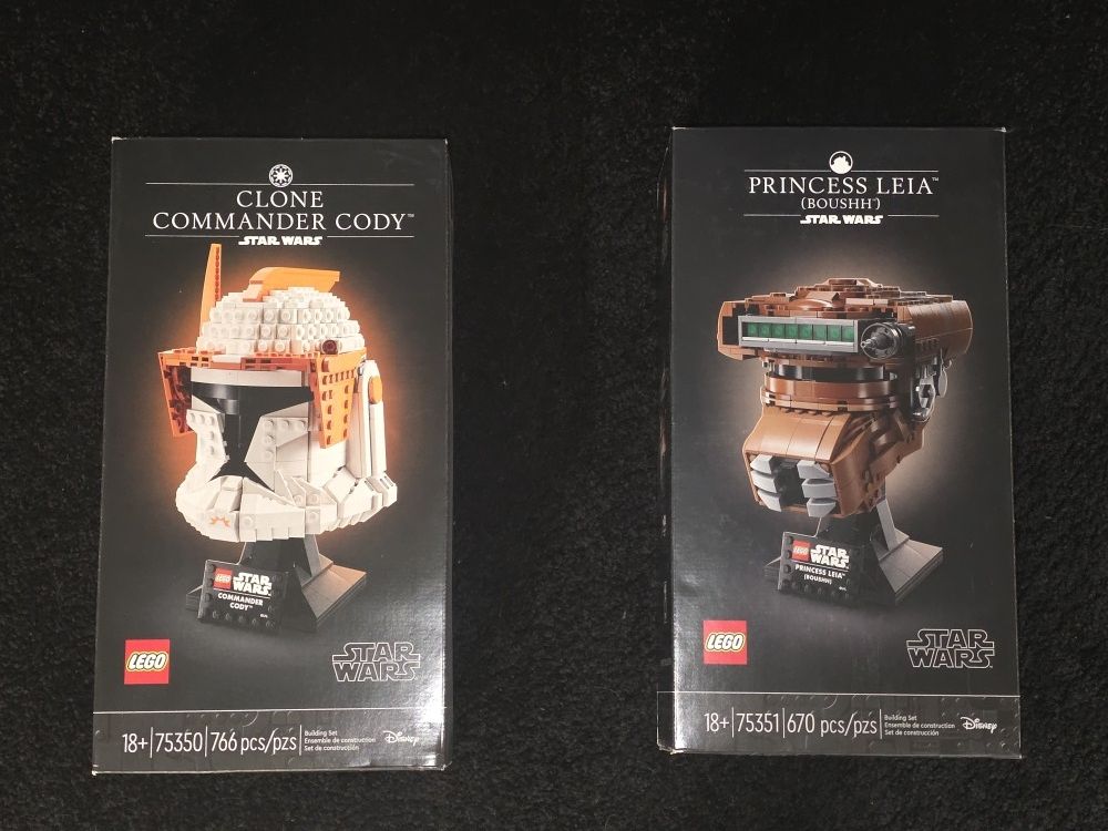 Starwars Lego Helmets New