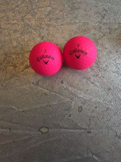Callaway Supersoft Pink Golf 2 Balls With Marks