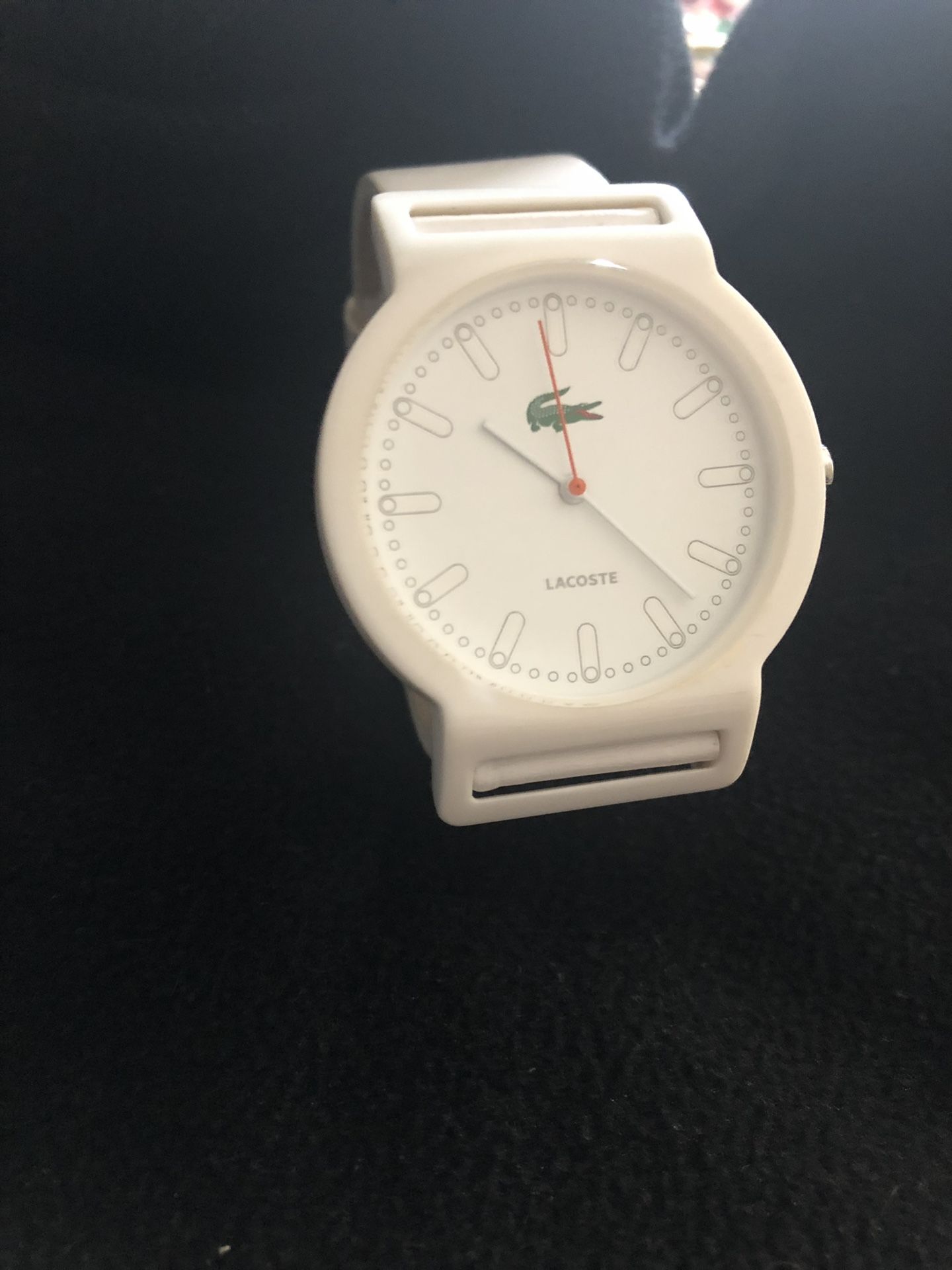 Original Lacoste white watch (brand new battery)