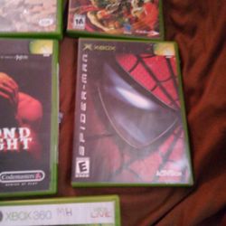 4 Xbox Games and 1Xbox 360 Game