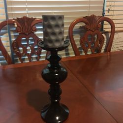 Candle and holder