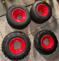Yamaha quad rims and tires