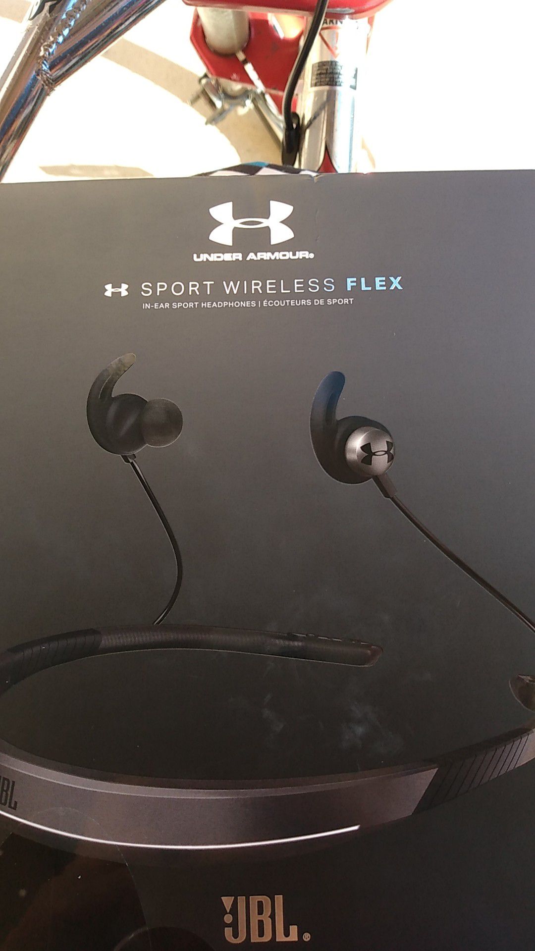 JBL sport wireless flex in-ear sport headphones, by under armour