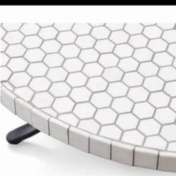 Crate & Barrel Hexa Marble Coffee Table