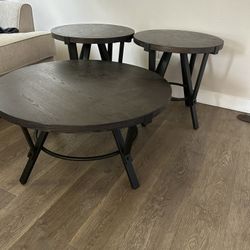 Set Of 3 Coffee Tables 