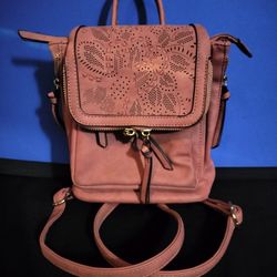 Tilley's Purple Suade Handbag/Backpack