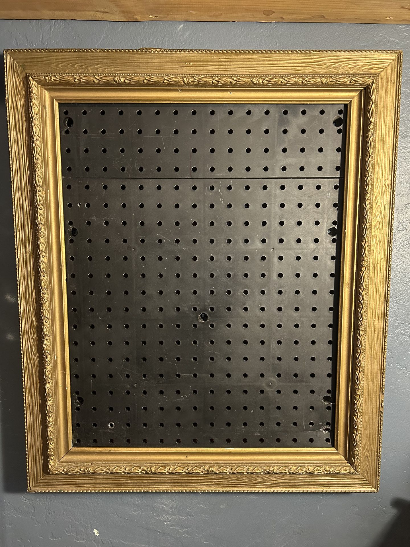 Vintage frame with pegboard