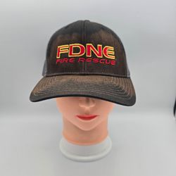 Richardson FDNE Fire Rescue Trucker Adjustable SnapbackHat