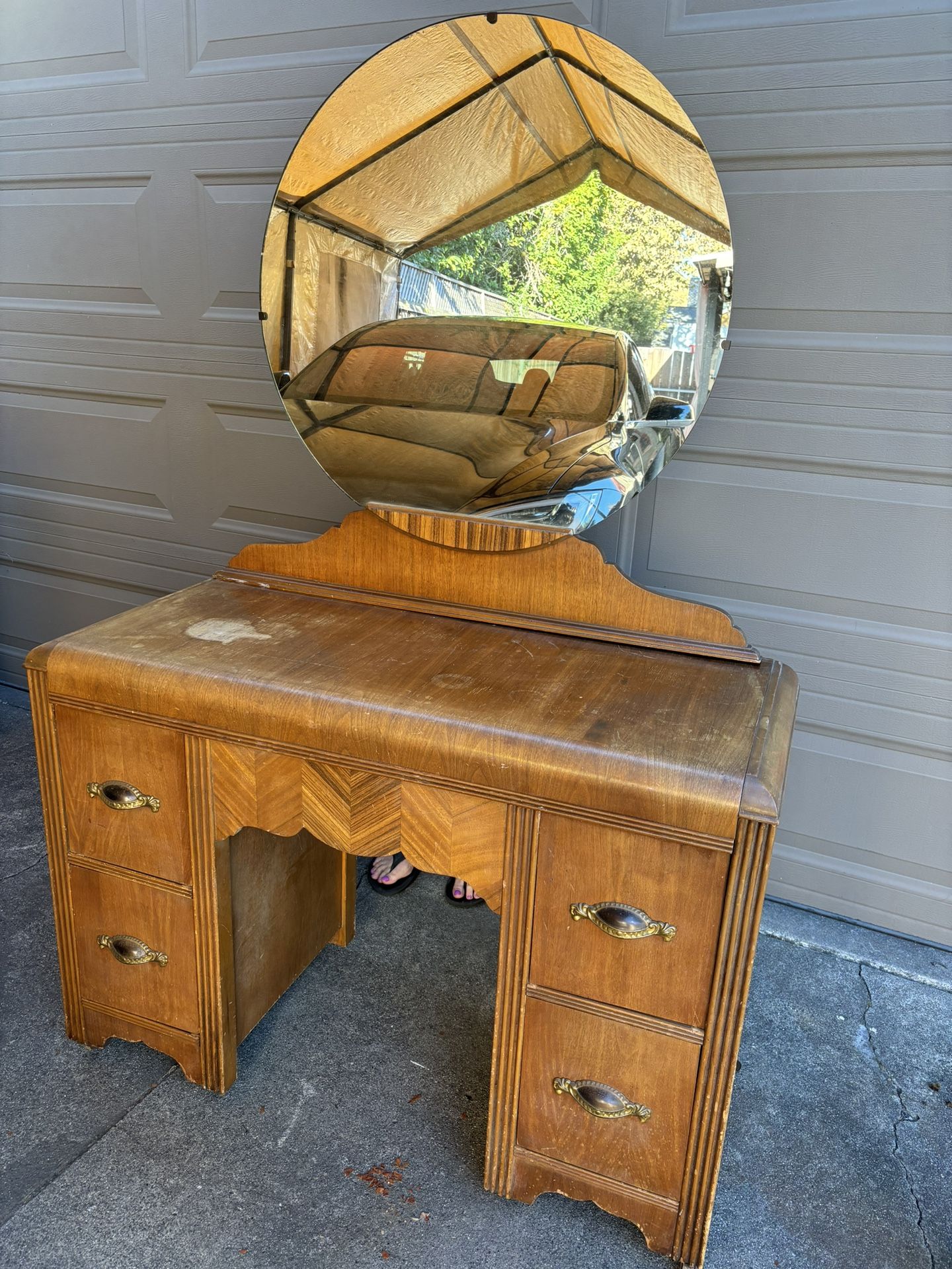 Antique Dresser With Mirror
