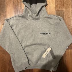 Fear Of God Dark Oatmeal Essentials Hoodie Size XS