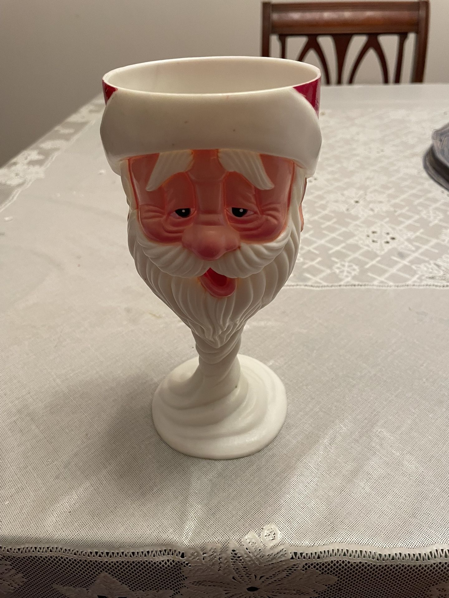 VINTAGE CHRISTMAS SANTA GOBLET