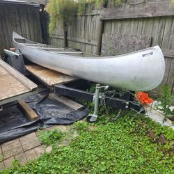 17'  aluminum canoe