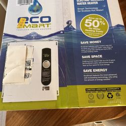 New In Box Eco Smart  Tankless 27 Water Heater 