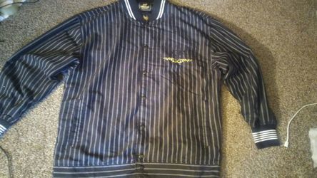 NEW! Black Pinstripe Akademiks Dressy Jacket 3XL