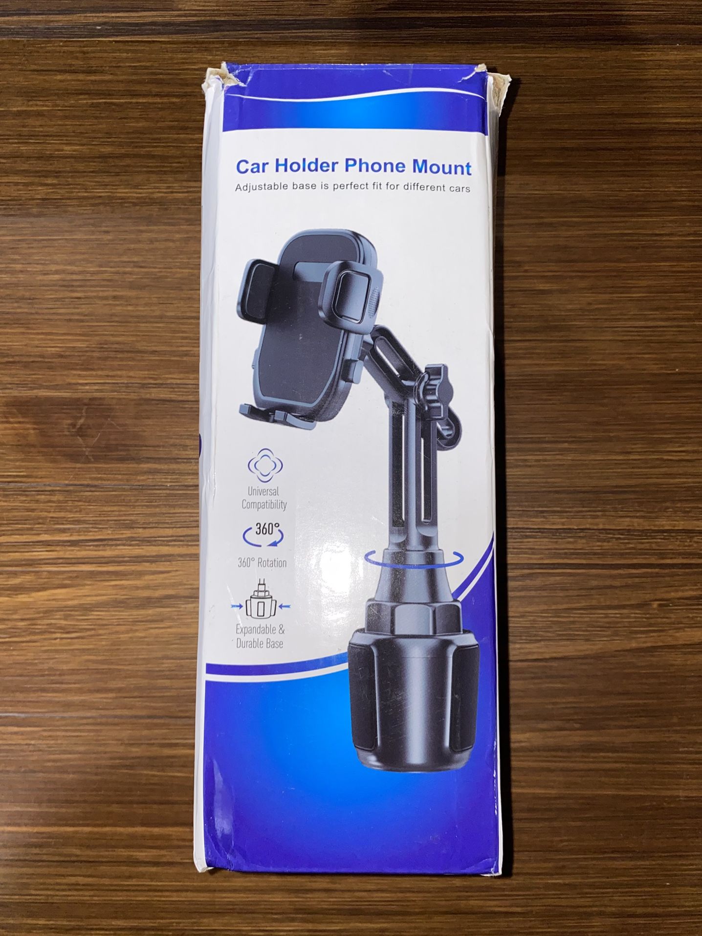 Adjustable Car Phone Holder | Cup Mount Universal Fit | 360° Rotation | NEW!