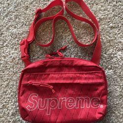 Red Supreme Shoulder Bag