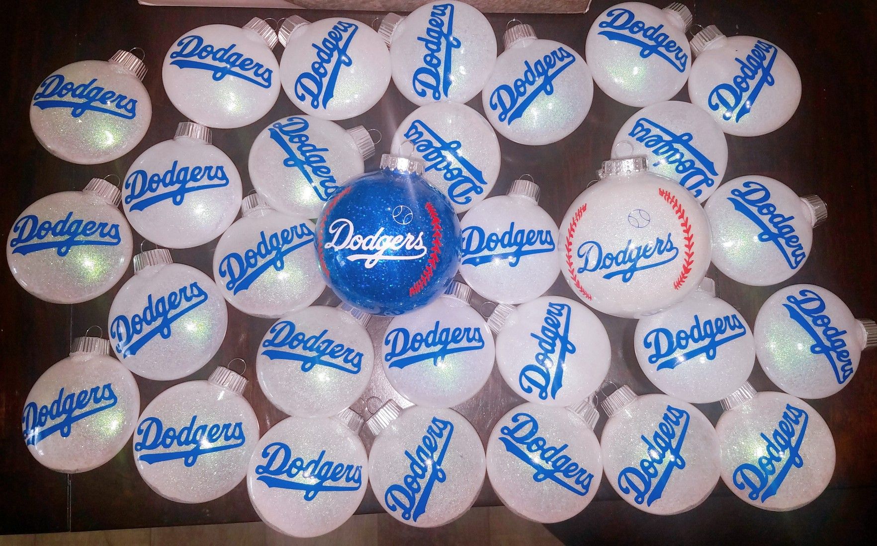 2020 Dodger World Series Champions Custom Ornaments