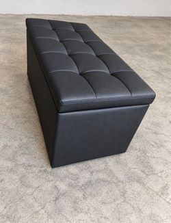 New Modern Black Ottoman Bench | $16