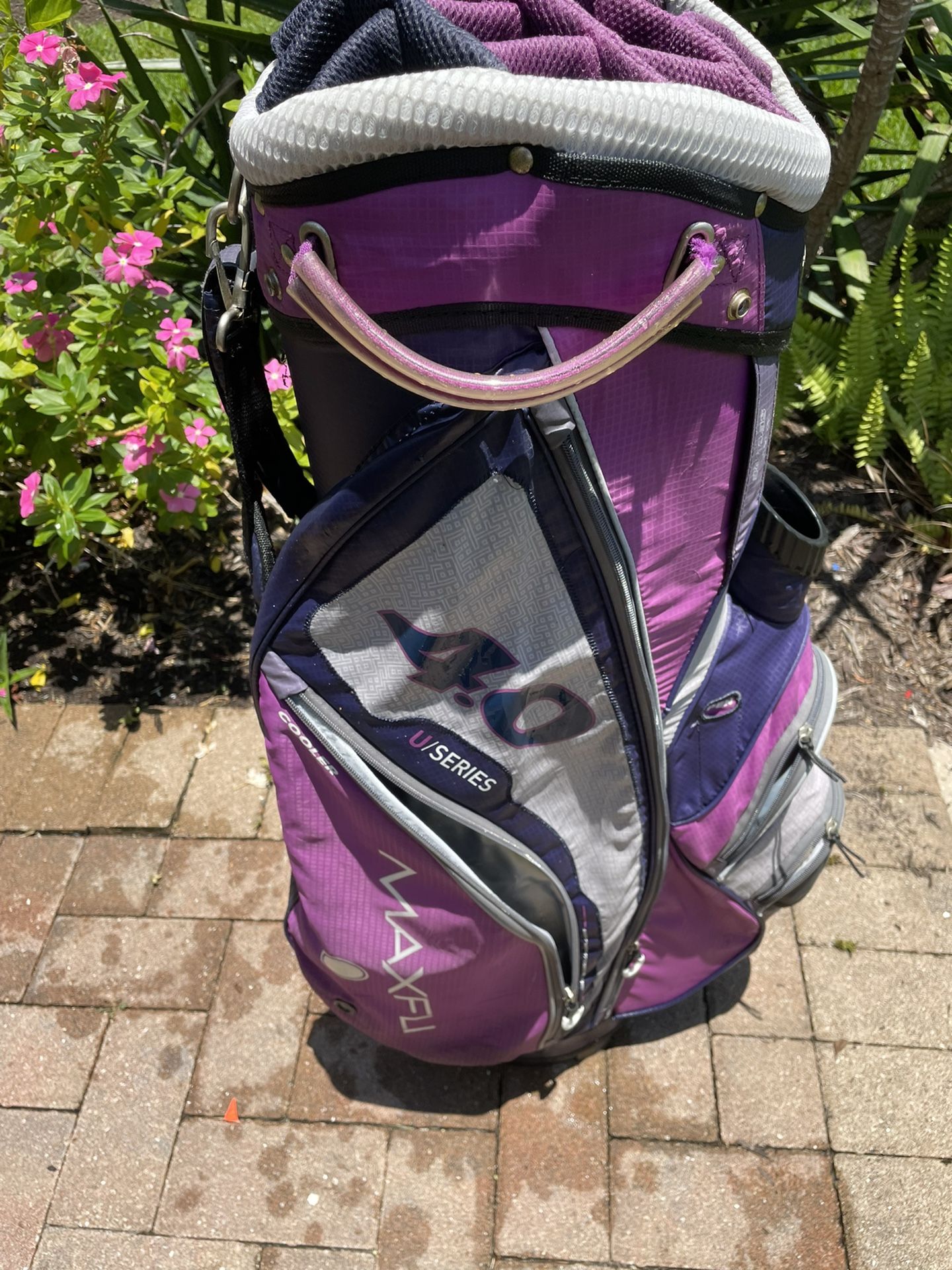 Maxfli U Series 4.0 Cart Bag 15 Way  with shoulder strap 