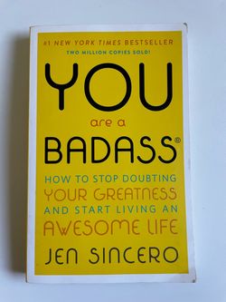 You Are a Badass by Jen Sincero Paperback Self Help Self Development Book Self Help Book