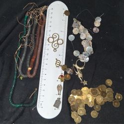 MISC Craft - Letter Charms , Beaded Sequins, Shell Charms