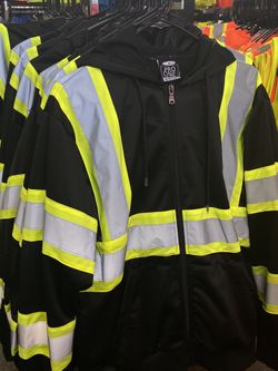 High Visibility Zip Up Hoodie