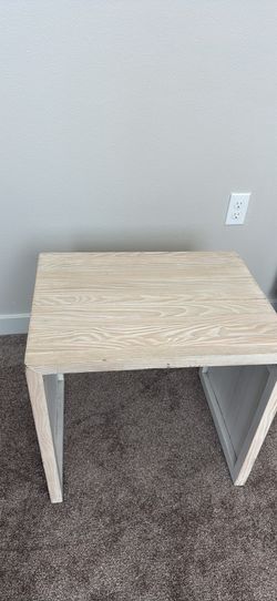 2 wooden rustic, nightstands