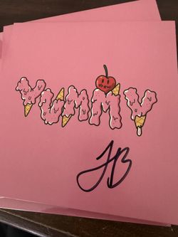 Authentic Signed Justin Bieber Yummy CD