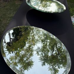 Pair - Gorgeous Oval Bathroom Vanity Pivot Mirrors