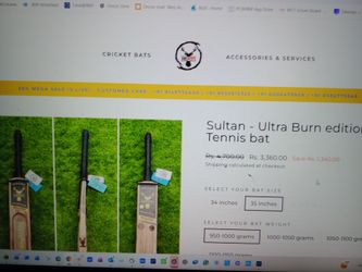 Cricket bats....$70