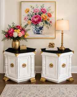 Hexagon nightstand set