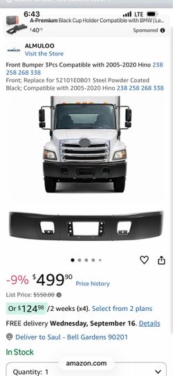 Hino Truck Front Bumper